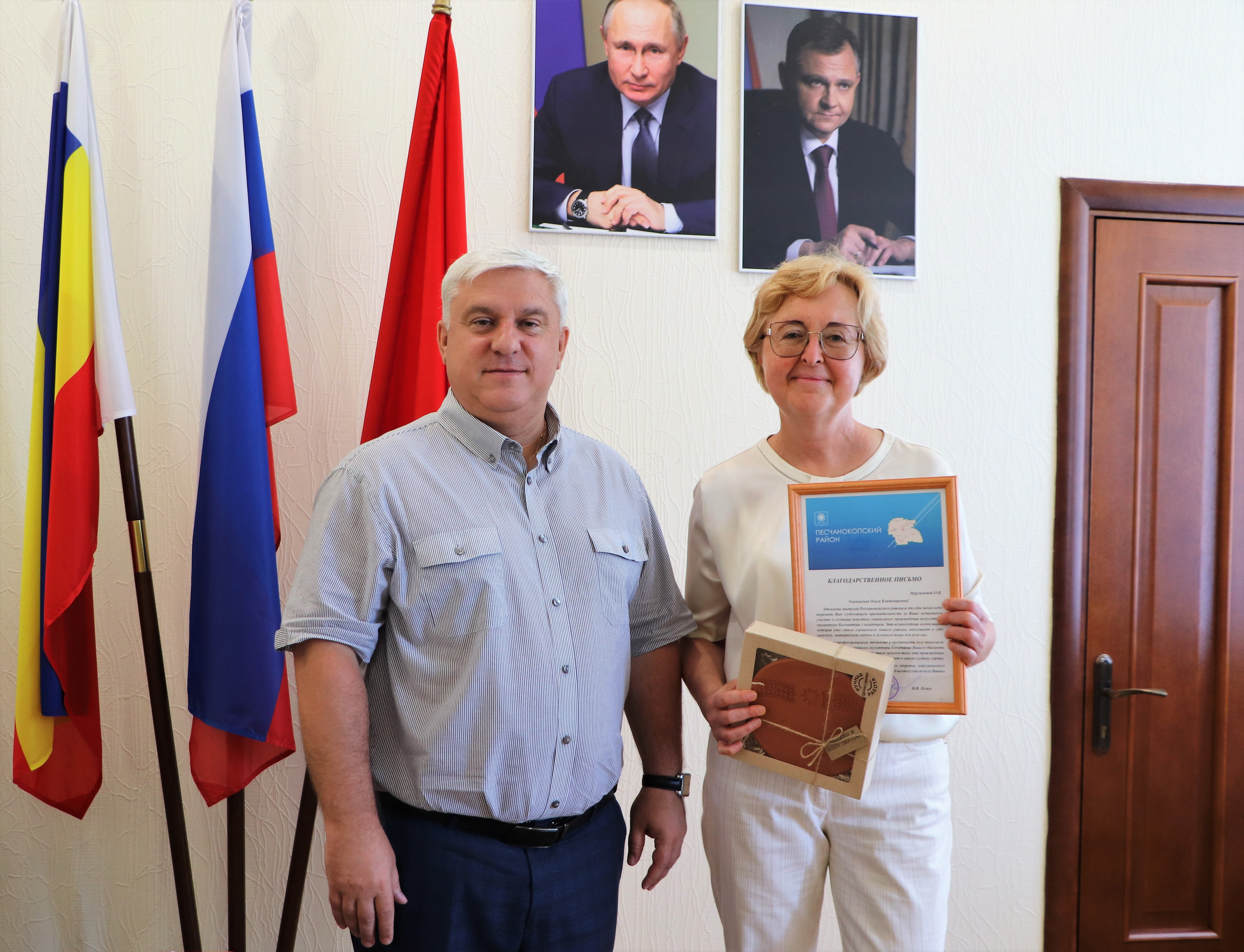 Представитель скульптора Григория Потоцкого посетила Песчанокопский район 